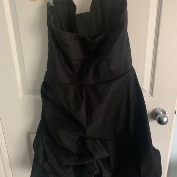 Samuel Dong Beautiful strapless black dress Size small Taffeta - Picture 2 of 2